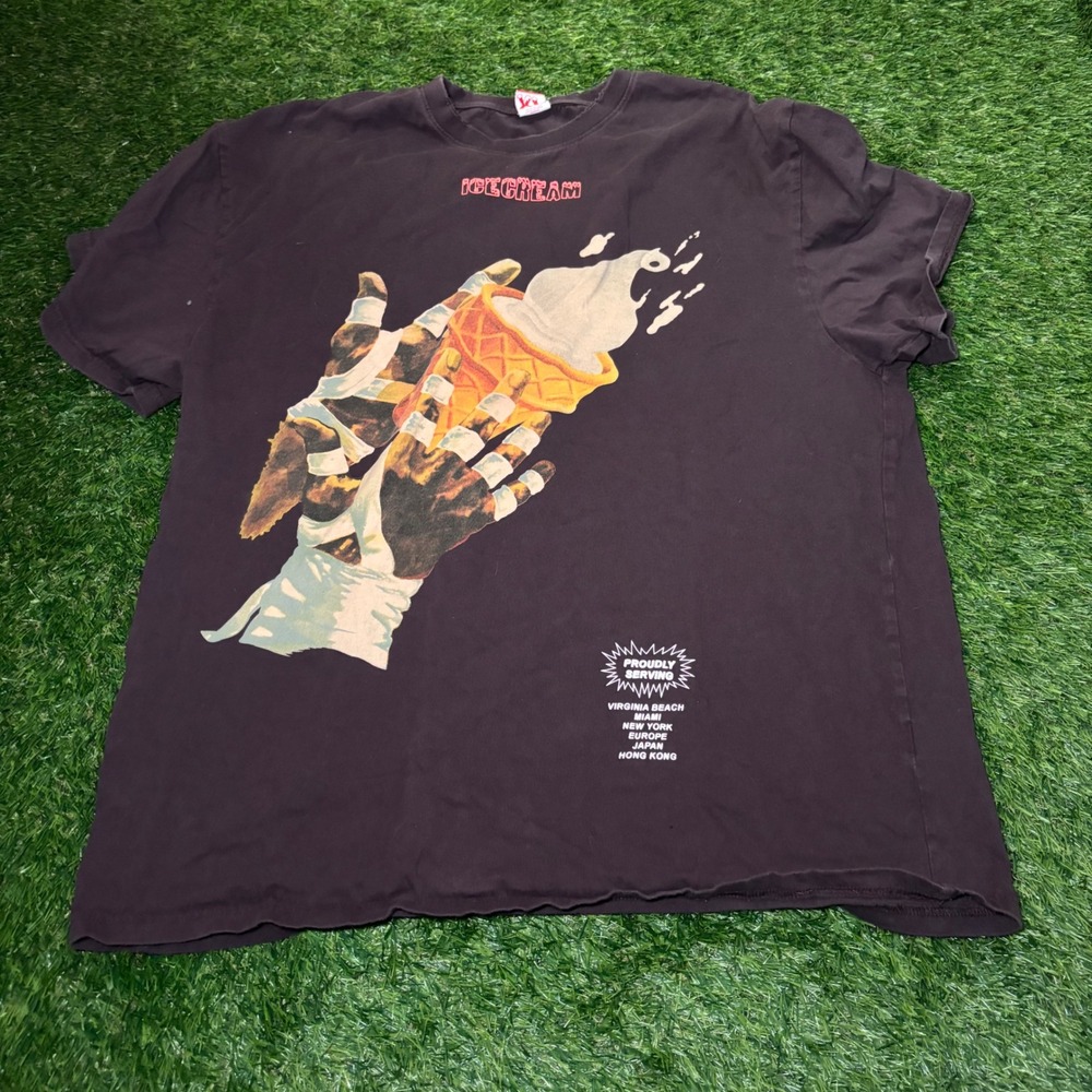 Ice Cream BBC Sunday Night Graphic T-Shirt Brown XL Billionaire Boys Club Tee